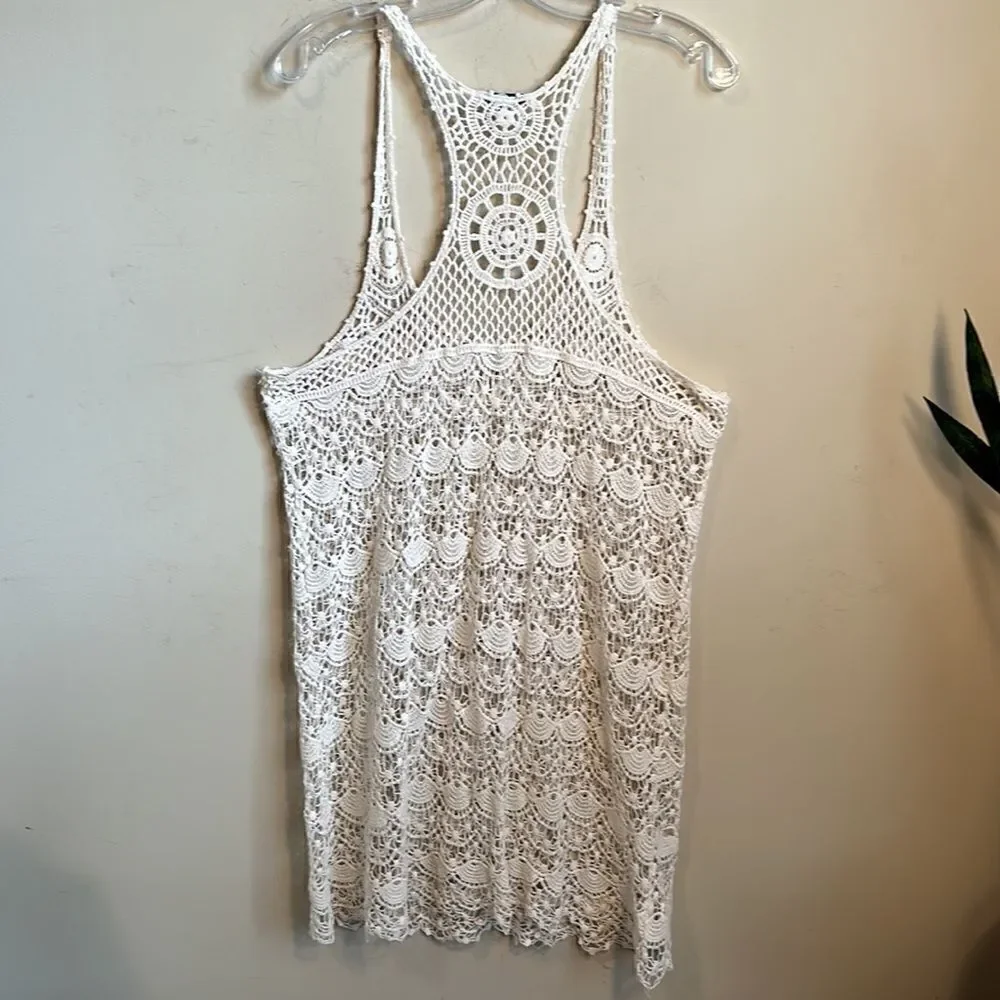 Blue Island Crochet Swimsuit Cover-up L/XL